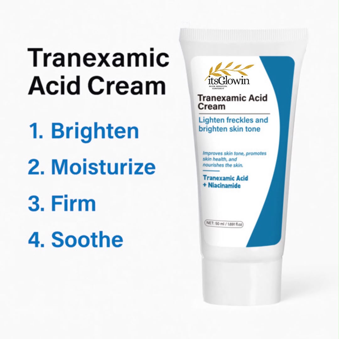 itsGlowin tranexamic acid cream for brightening and dark spots