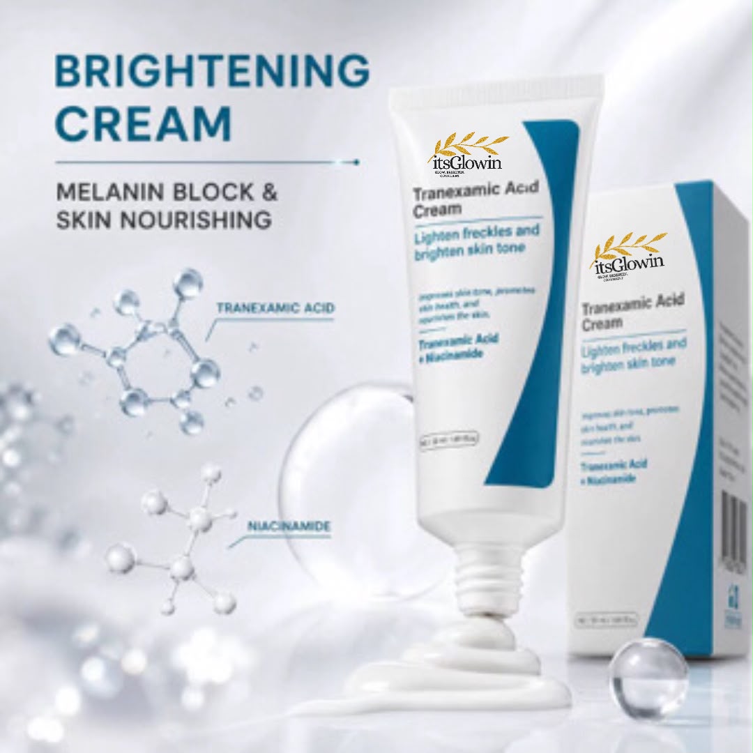itsGlowin tranexamic acid cream for brightening and dark spots