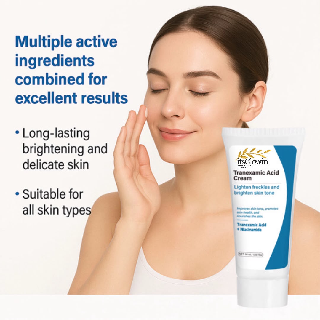 itsGlowin tranexamic acid cream for brightening and dark spots